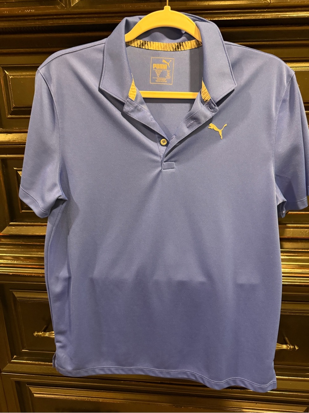 Puma Royal Blue Soccer Jersey with Beige Logo Detail
